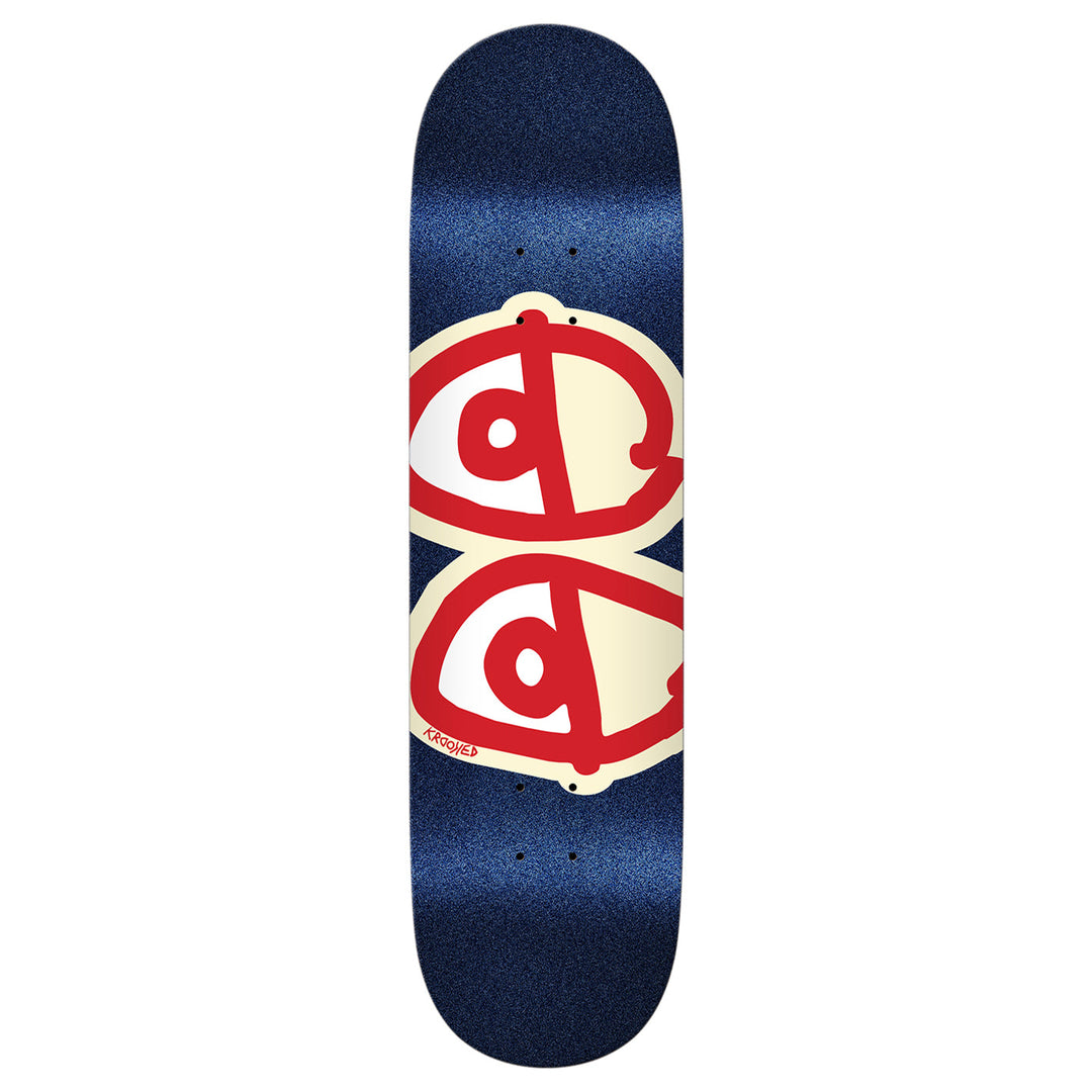 KROOKED TEAM EYES EASY RIDER BLUE SKATEBOARD DECK |8.38
