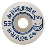 Spitfire 55mm 99Du White/Blue Burner Skateboard Wheels