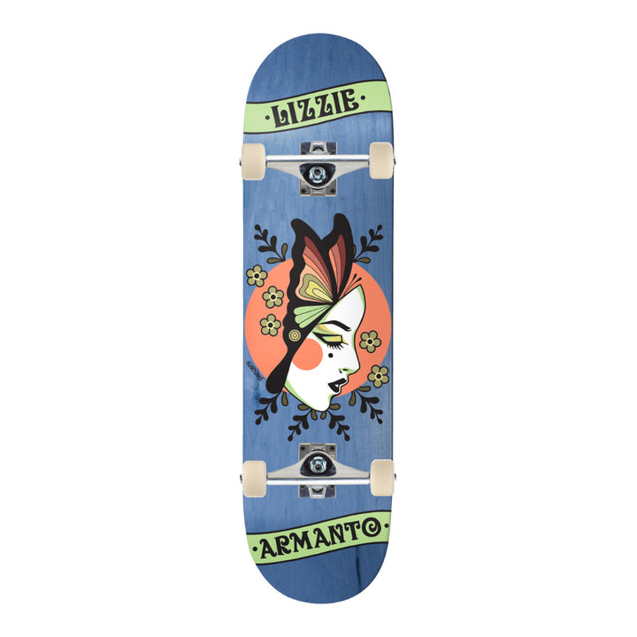 BIRDHOUSE LEVEL 3 LIZZZIE ARMANTO BUTTERFLY COMPLETE SKATEBOARD |8.0"