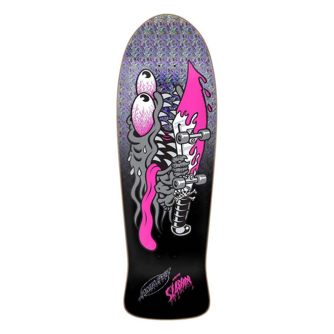 SANTA CRUZ DECK SLASHER MEEK SILVER FOIL REISSUE DECK