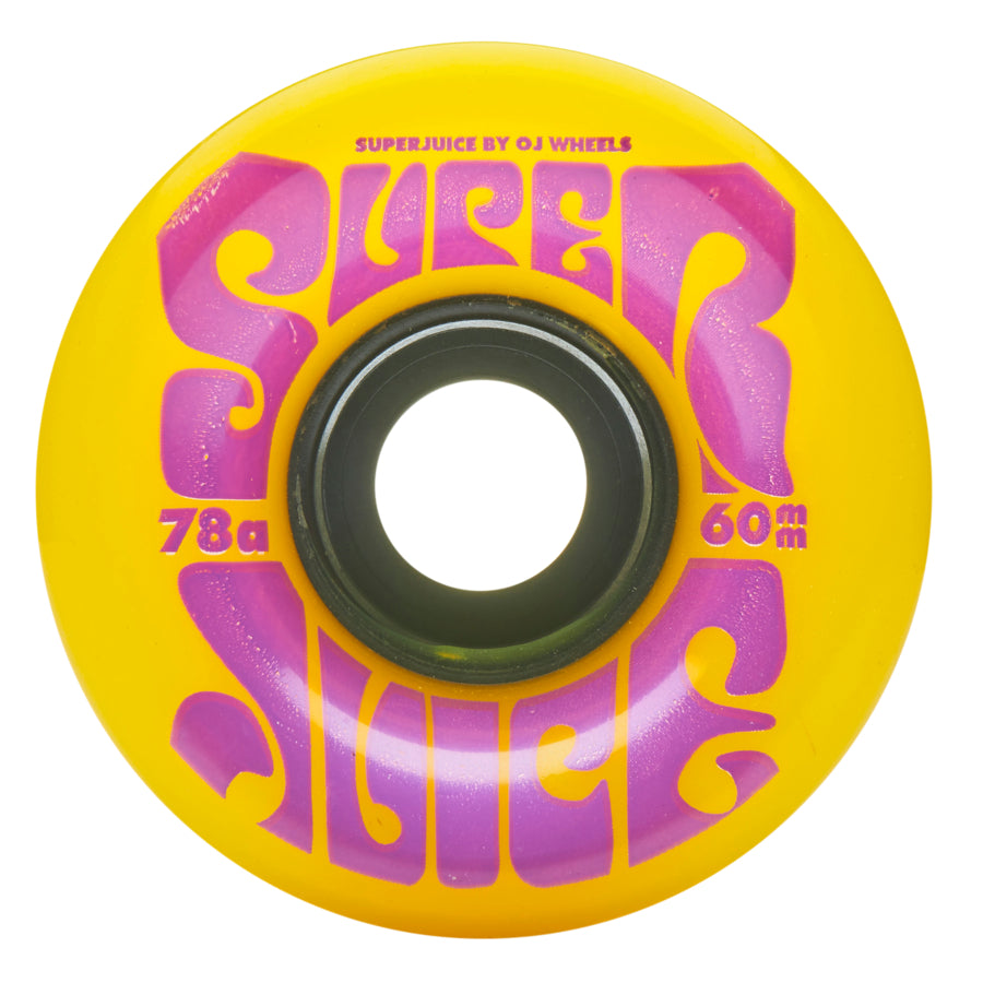 OJ WHEEL SUPERJUICE YELLOW/PURPLE 78A 60MM Skateboard Wheels