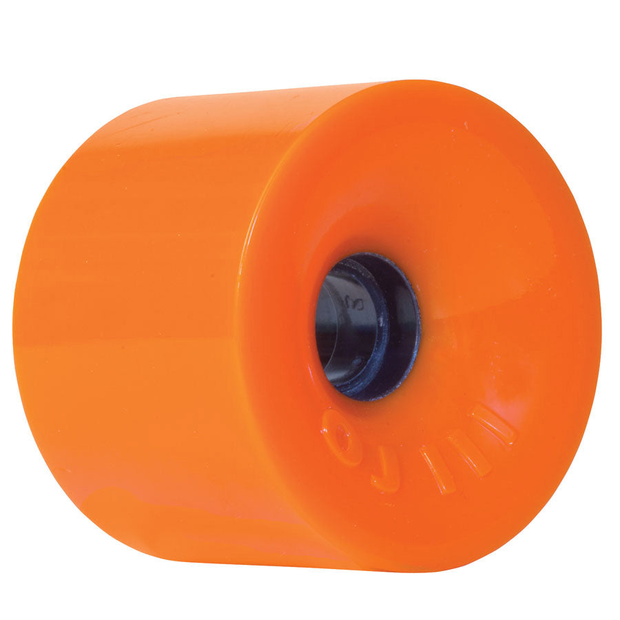 OJ Thunder Juice 75mm 78a wheel in orange, angled view