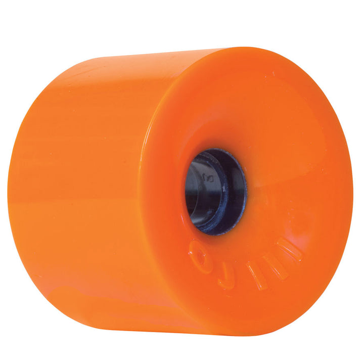 OJ Thunder Juice 75mm 78a wheel in orange, angled view