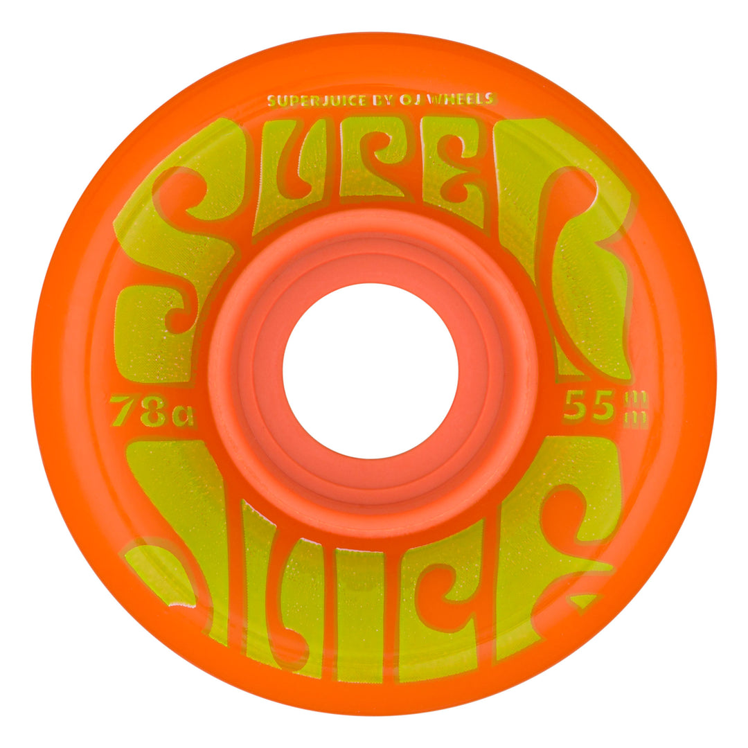 OJ WHEEL MINI SUPERJUICE ORANGE/YELLOW 78A 55MM Skateboard Wheels