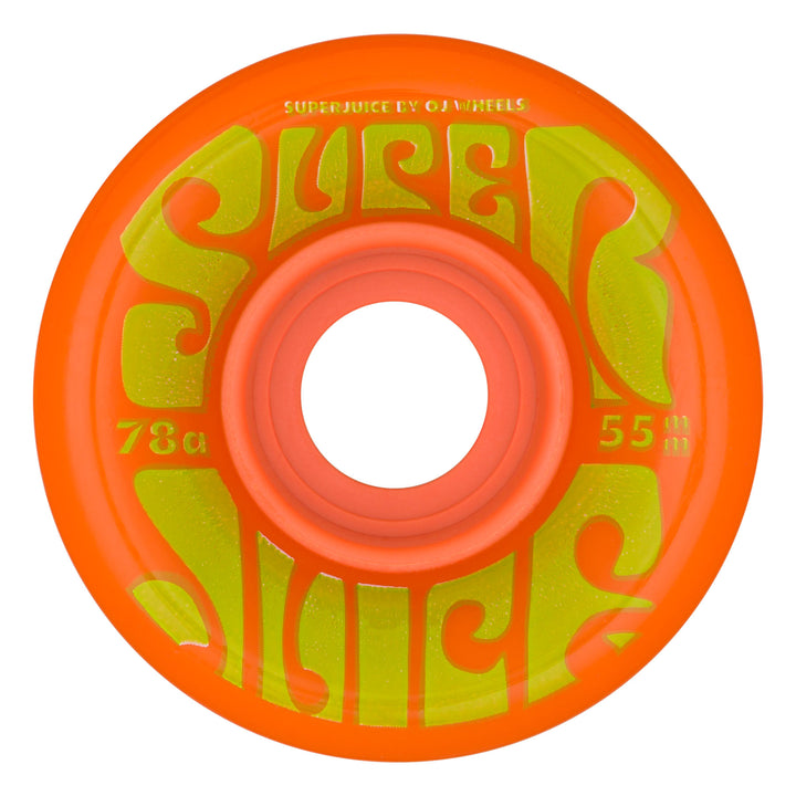 OJ WHEEL MINI SUPERJUICE ORANGE/YELLOW 78A 55MM Skateboard Wheels