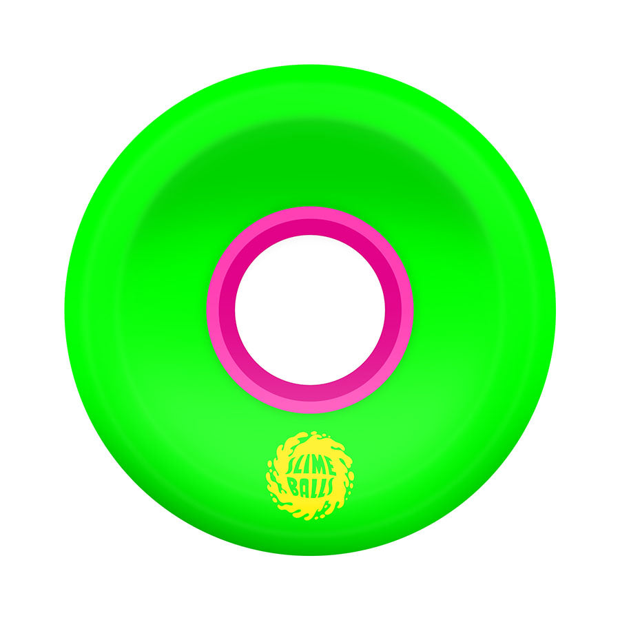 Slime Balls Mini OG Slime Green Pink 78A 54.5mm Skateboard Wheels