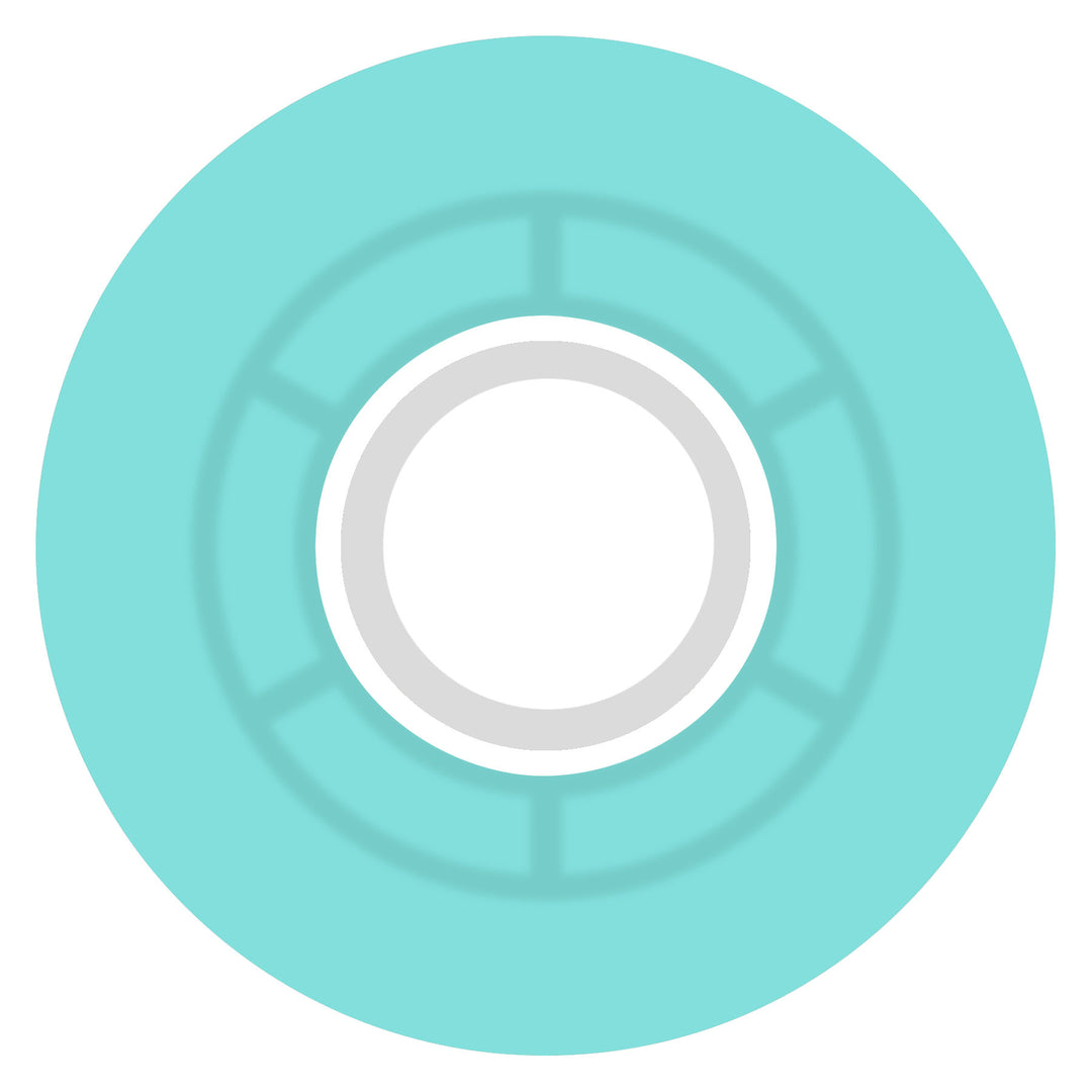 Ricta - Clouds Transparent Aqua/White 57MM 78A Skateboard Wheels