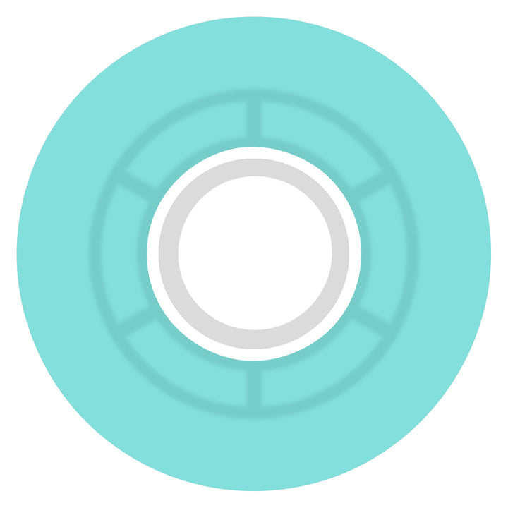Ricta - Clouds Transparent Aqua/White 57MM 78A Skateboard Wheels