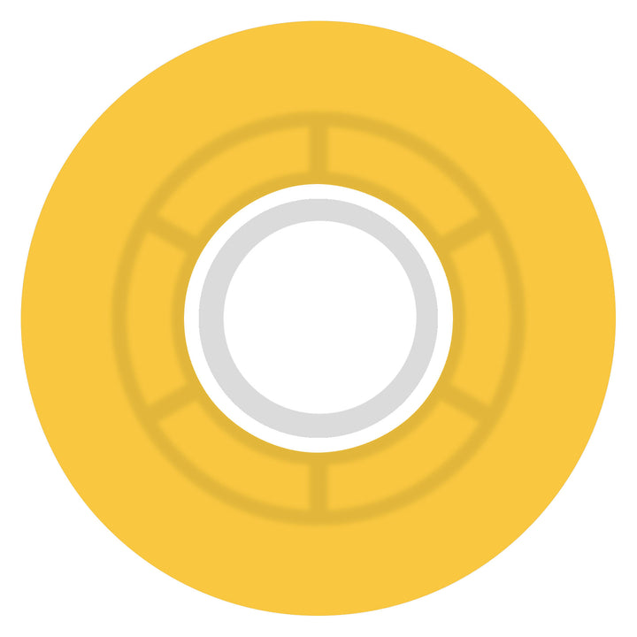 Ricta - Clouds Transparent Citrus/White 55MM 78A Skateboard Wheels