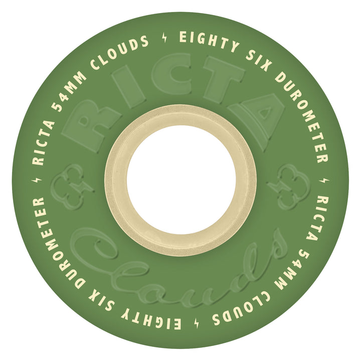 Ricta - Clouds Green/Natural 54MM 86A Skateboard Wheels