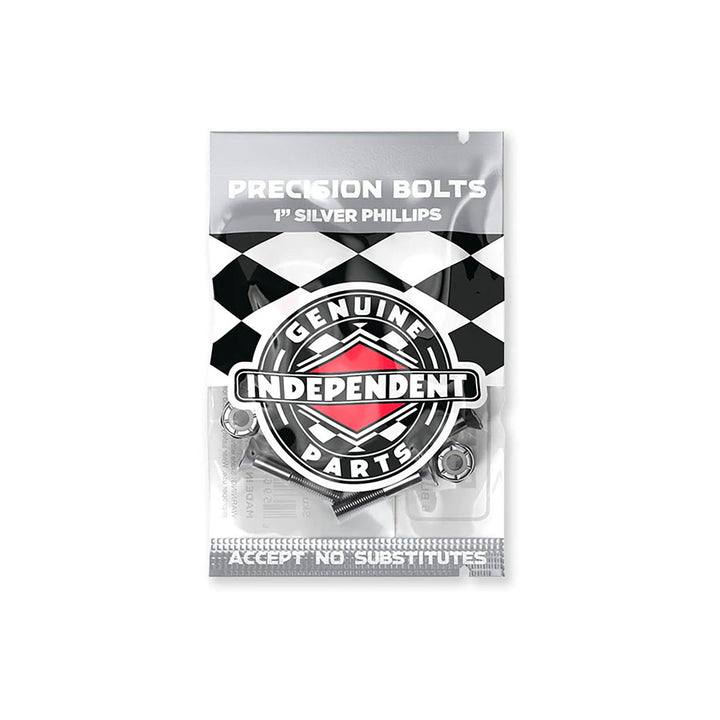 Independent Bolts 1 Inch Phillips Head  Black/Silver