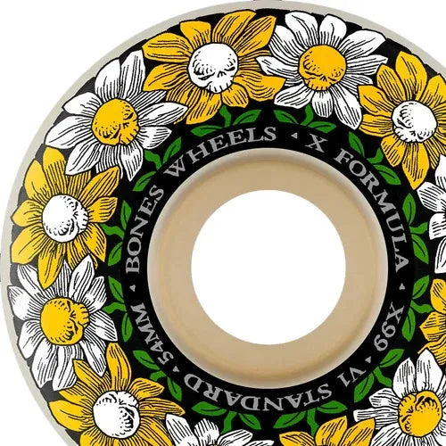 Bones X-Formula Pushing Up Daisies V1 Standard 99A 52mm Skateboard Wheels