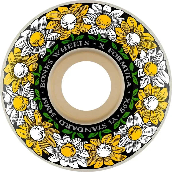 Bones X-Formula Pushing Up Daisies V1 Standard 99A 52mm Skateboard Wheels