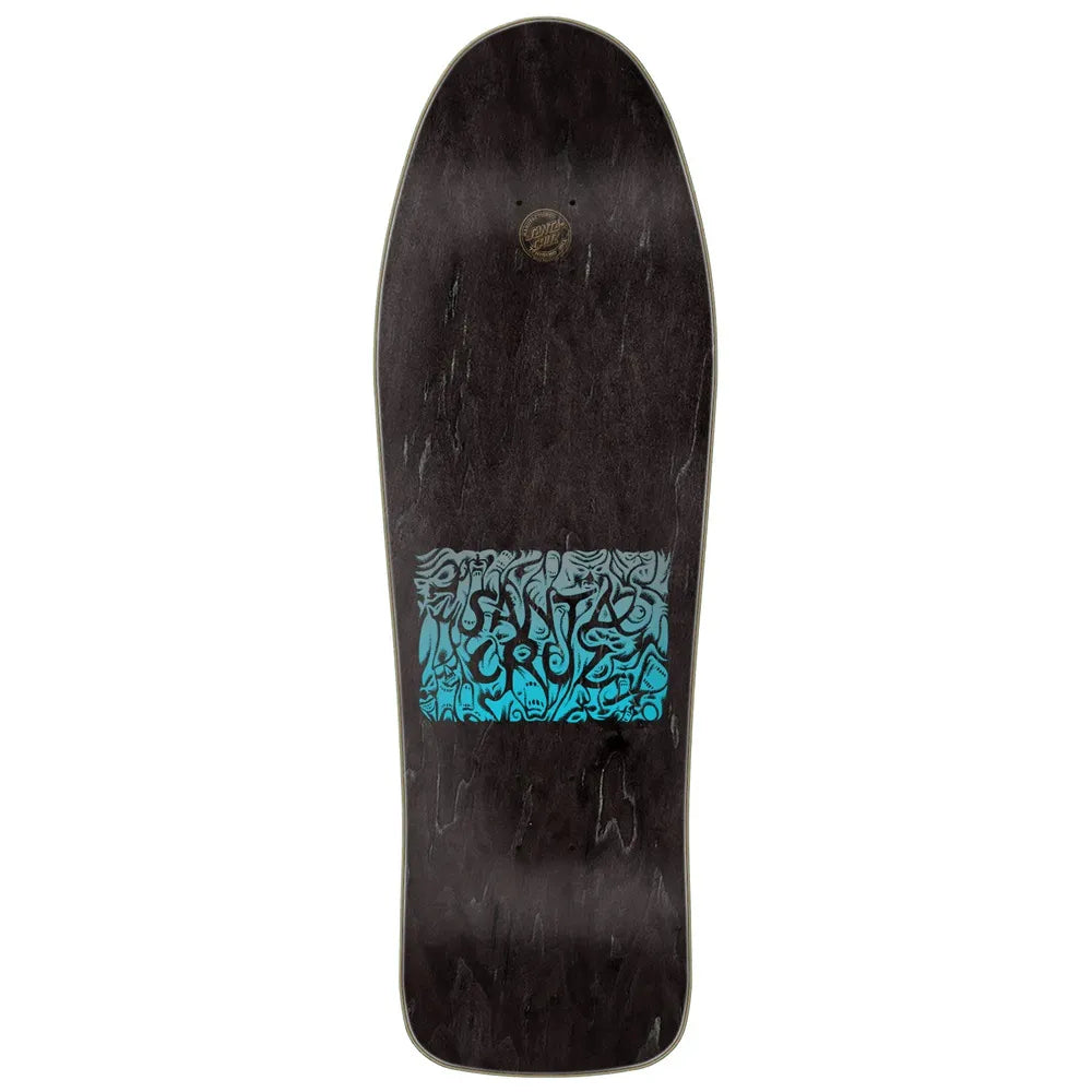 Santa Cruz Knox Firepit Reissue Cyan Metallic 10.07 Skateboard Deck