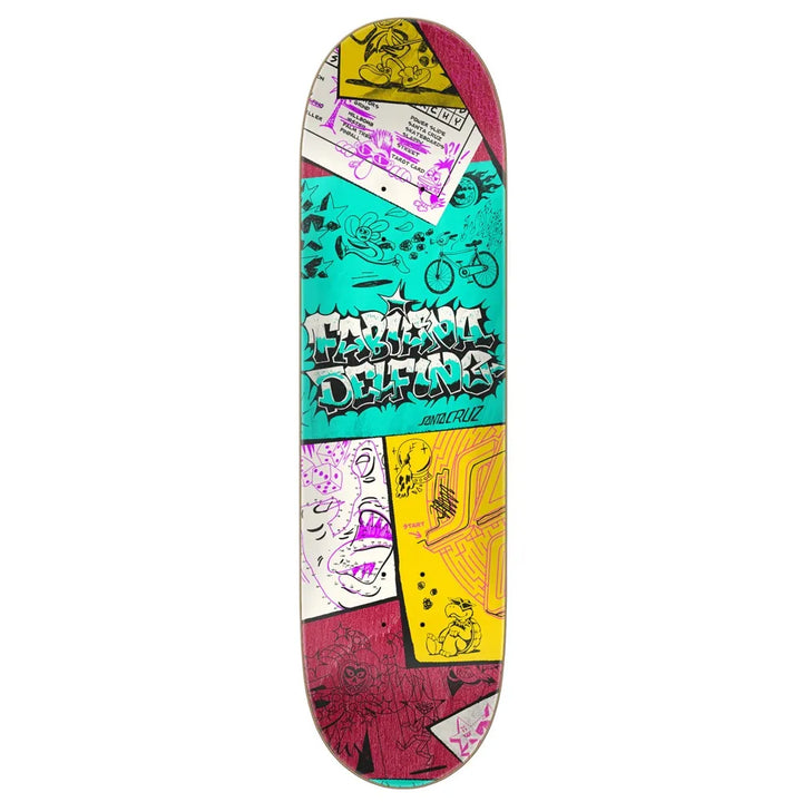 Santa Cruz - Fabiana Delfino Scribble FeelBase 8.25 Skateboard Deck