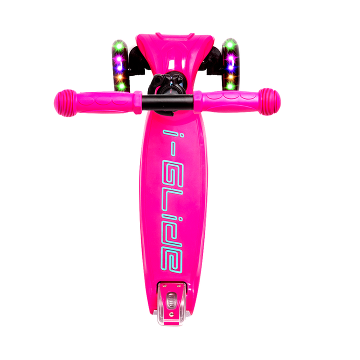 I-glide 3 Wheel Kids Scooter Pink/Aqua