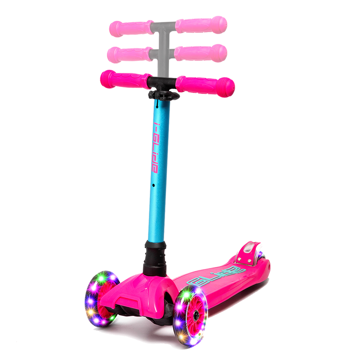 I-glide 3 Wheel Kids Scooter Pink/Aqua