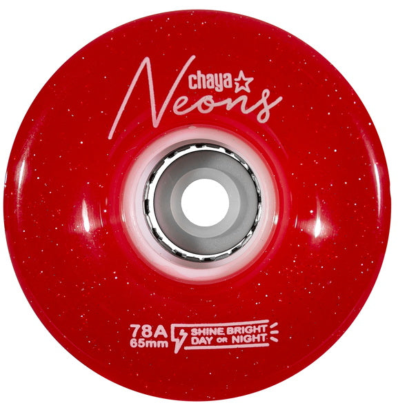Chaya Led Outdoor Wheels Neon 4 Pack