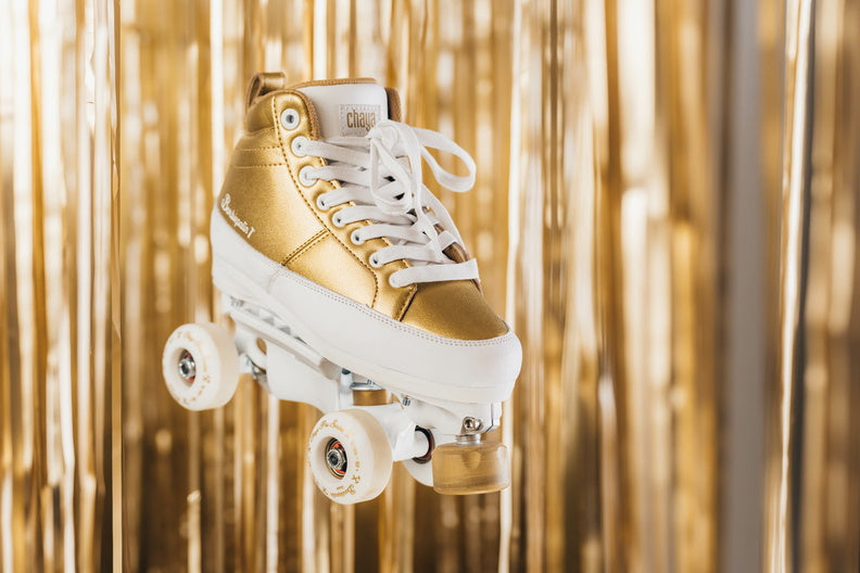 Chaya Park Kismet Barbiepatin Gold Skate