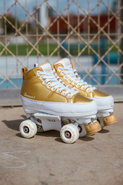 Chaya Park Kismet Barbiepatin Gold Skate