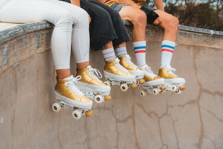 Chaya Park Kismet Barbiepatin Gold Skate