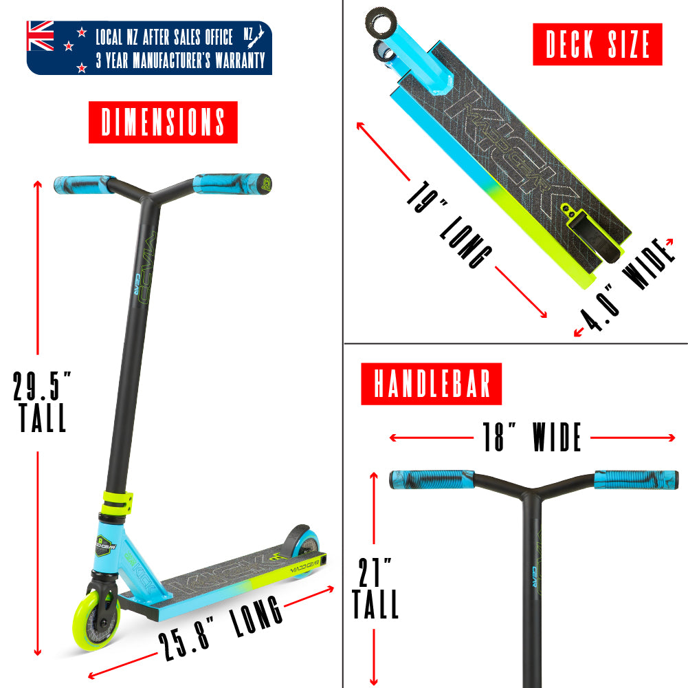 Madd Gear Kick Pro-X Scooter Blue / Green