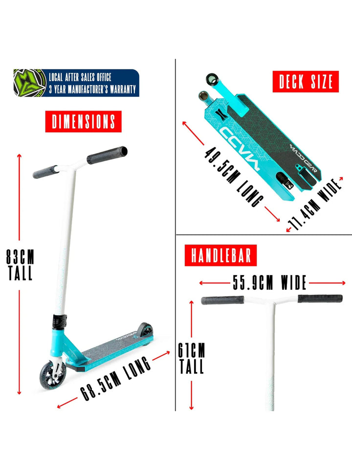 Madd Gear Viral Purge Scooter Aqua