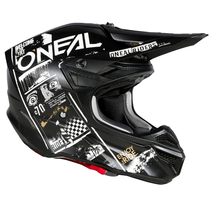 ONEAL 5SRS V.23 FULL FACE HELMET - ATTACK Black/White