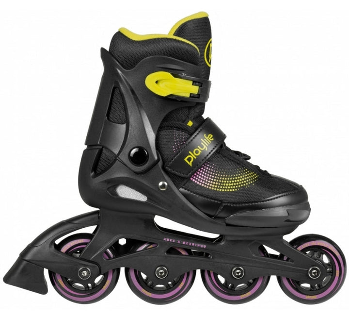 Playlife Joker Yellow Adjustable Inline Skates