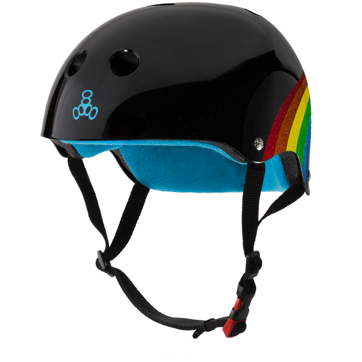 Triple 8 The Certified Helmet Ss Rainbow Sparkle Black