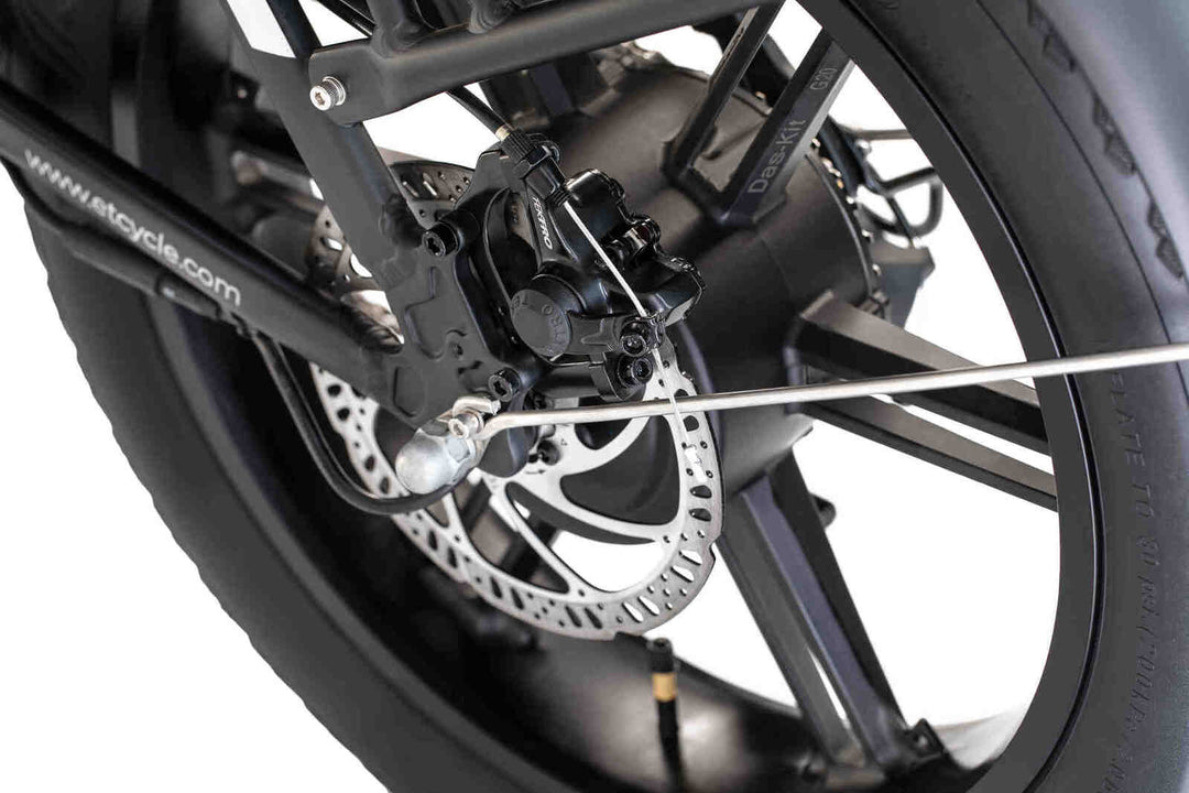 ET Cycle F720 Folding E-Bike, 250W-750W Matt Black 20"