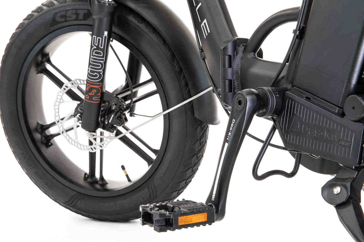 ET Cycle F720 Folding E-Bike, 250W-750W Matt Black 20"
