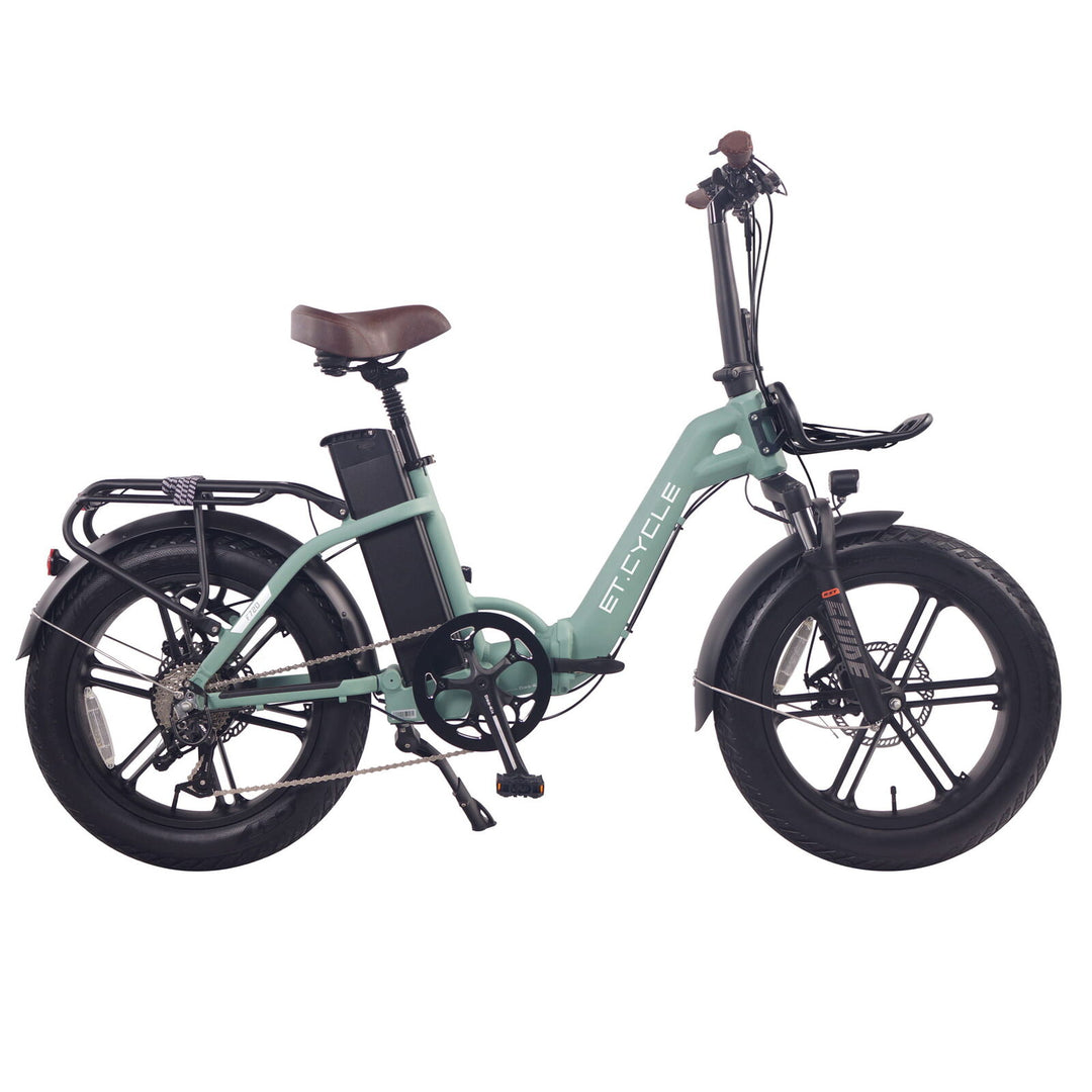 ET Cycle F720 Folding E-Bike, 250W-750W Matt GREEN 20"