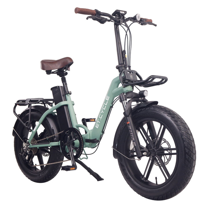 ET Cycle F720 Folding E-Bike, 250W-750W Matt GREEN 20"
