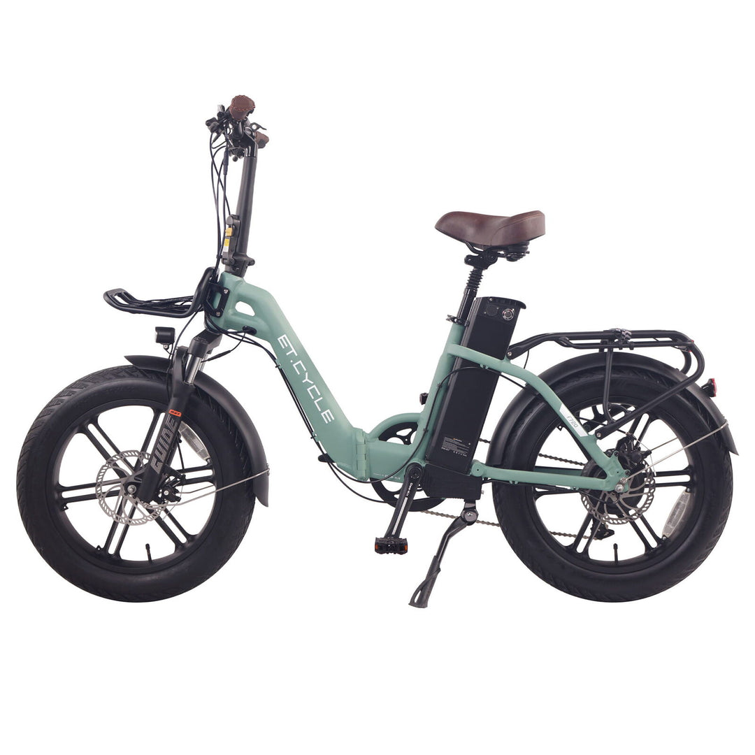 ET Cycle F720 Folding E-Bike, 250W-750W Matt GREEN 20"