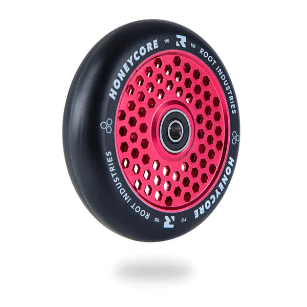 ROOT INDUSTRIES Honeycore Wheels 110mm Black / Red Pair