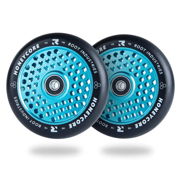 ROOT INDUSTRIES Honeycore Wheels 110mm Black / Sky Blue
