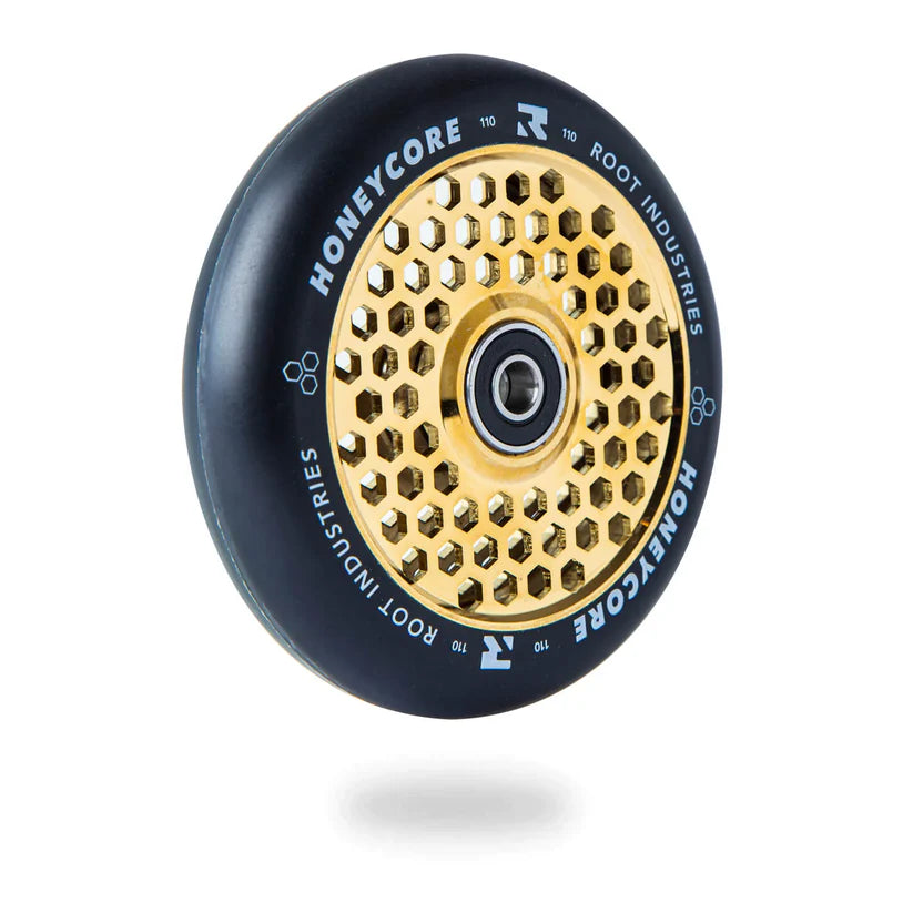 ROOT INDUSTRIES Honeycore Wheels 110mm Black / Goldrush Pair