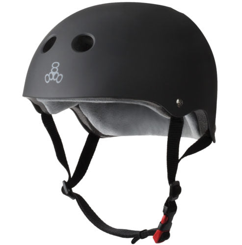 Triple 8 The Certified Helmet Ss Black Rubber xs