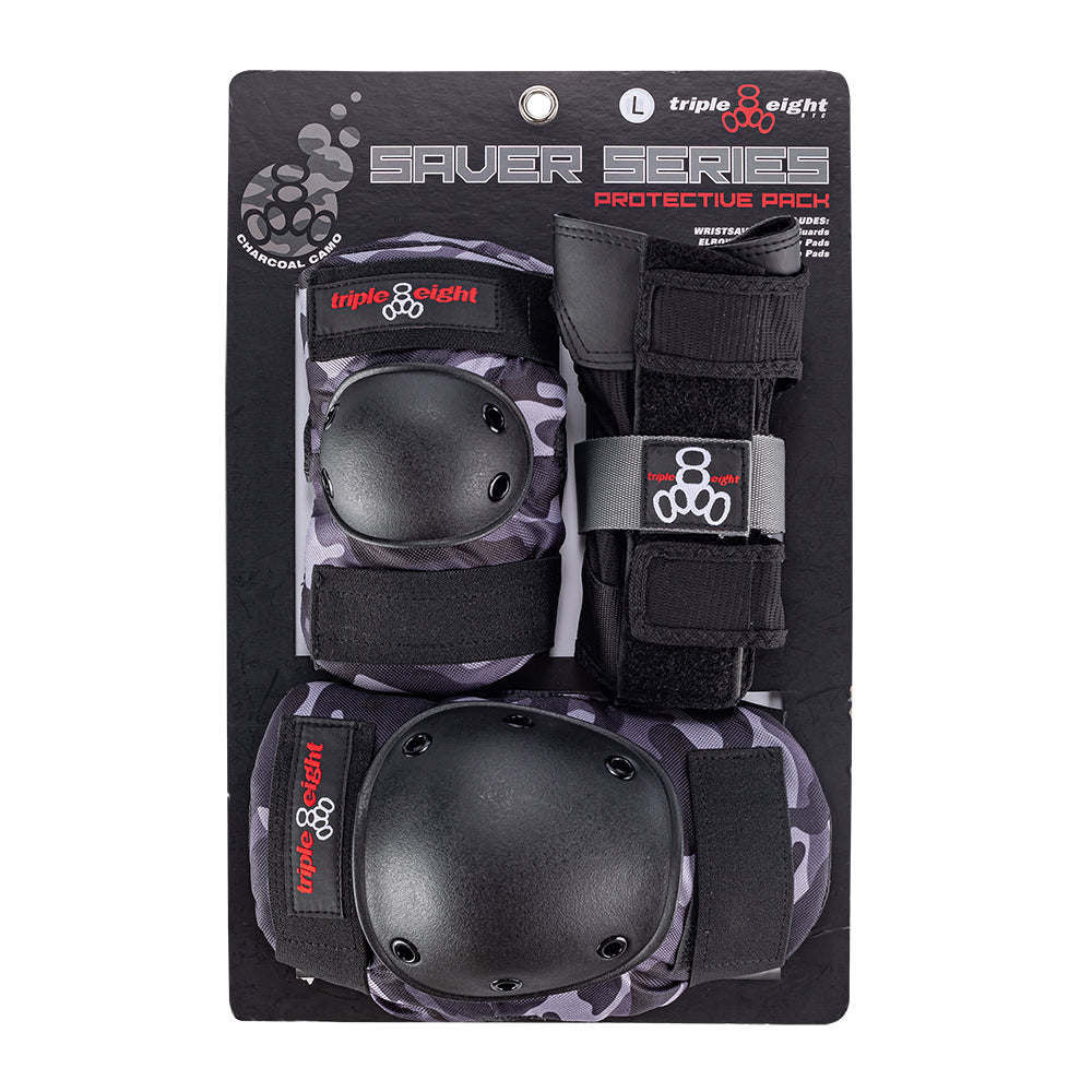 Triple 8 Tri Pack Saver Series Charcoal Camo