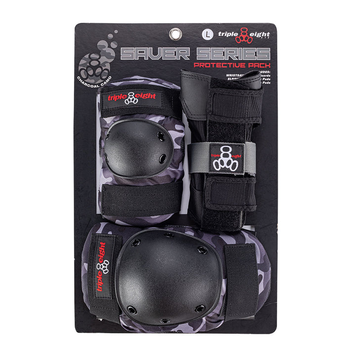 Triple 8 Tri Pack Saver Series Charcoal Camo
