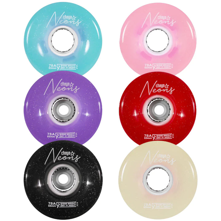 Chaya Led Outdoor Wheels Neon 4 Pack