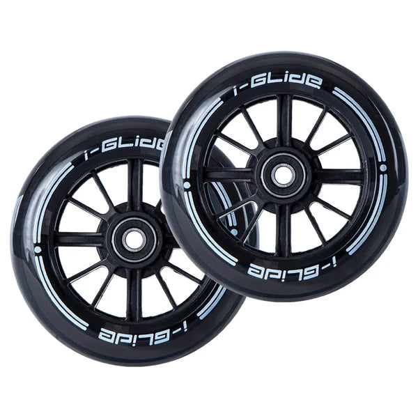 I-GLIDE Wheels Front Wheels for 3 Wheel Scooter | Black