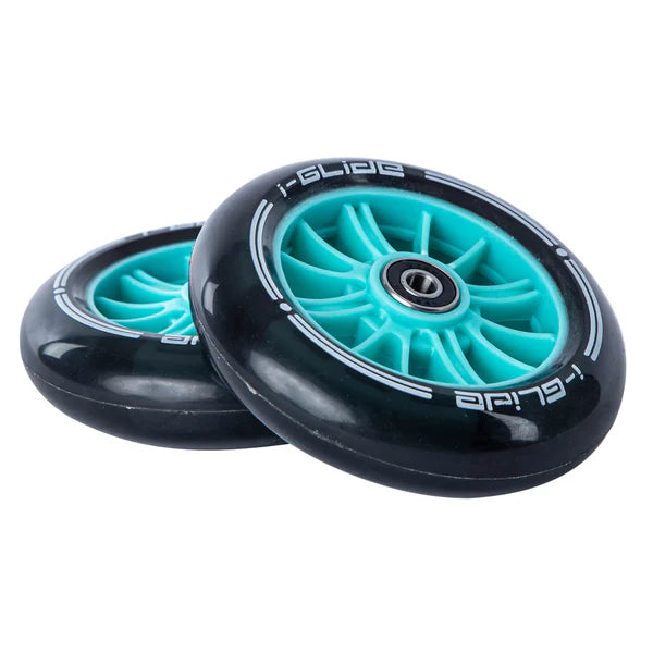I-GLIDE Wheels Front Wheels for 3 Wheel Scooter | Aqua