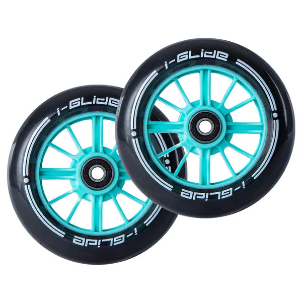 I-GLIDE Wheels Front Wheels for 3 Wheel Scooter | Aqua