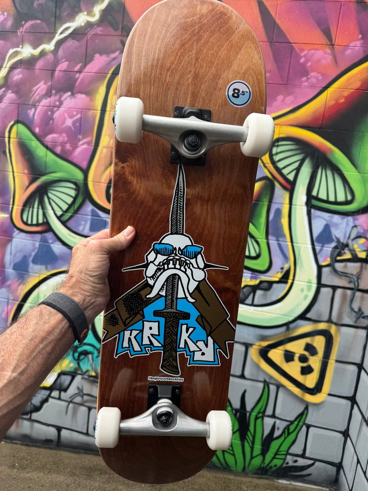 Krooked Skull Sword Complete Skateboard 8.5"