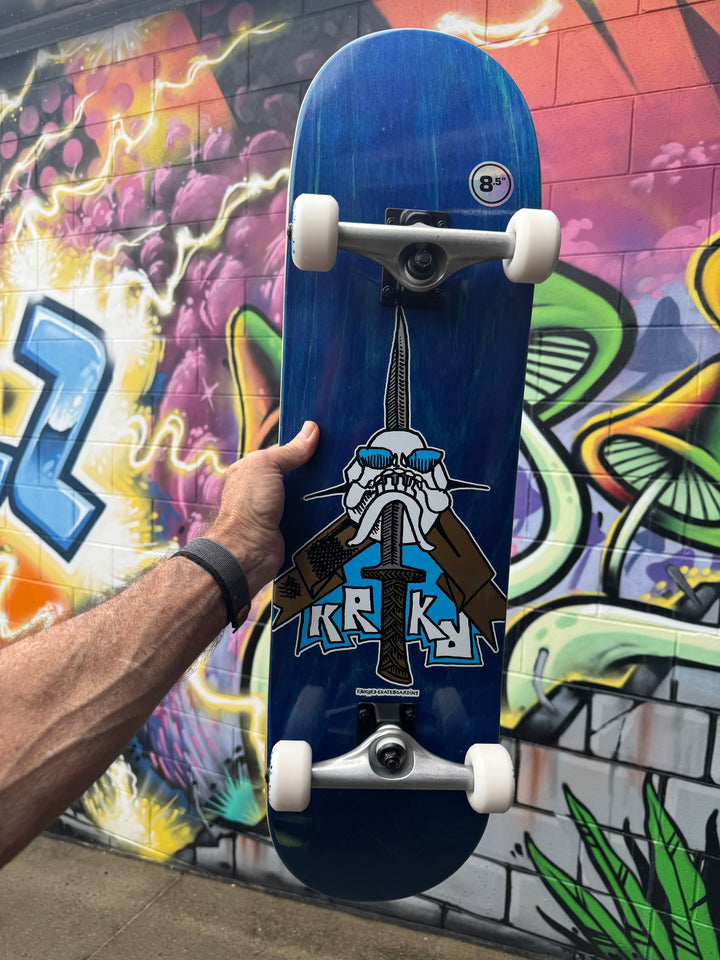 Krooked Skull Sword Complete Skateboard 8.5"