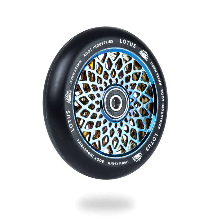 Root Industries Lotus Wheels 110mm | Black / Blue-ray