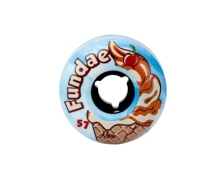 Moxi Fundae Hybrid Wheels 57mm Birthday Cake Blue 4 Pack