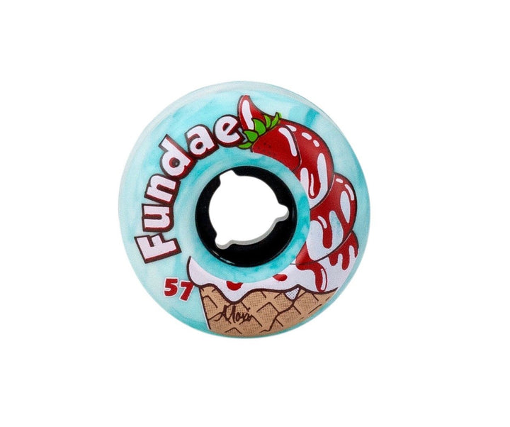 Moxi Fundae Hybrid Wheels 57mm Birthday Cake Blue 4 Pack